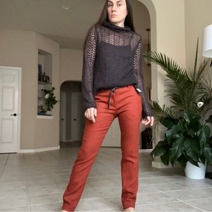 NWT Scotch & Soda Maison Scotch Wool Blend Pants in Burnt Sienna, size S